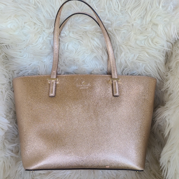 Kate Spade Cedar Street Mini Harmony Leather Tote- Rose Gold - Picture 1 of 7